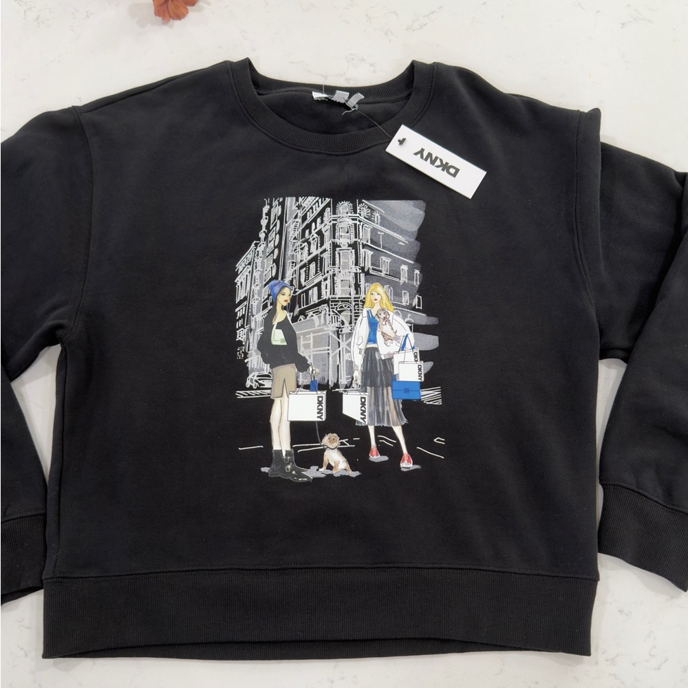 DKNY black sweater Sleek Black Apparel - Picture 2 of 10